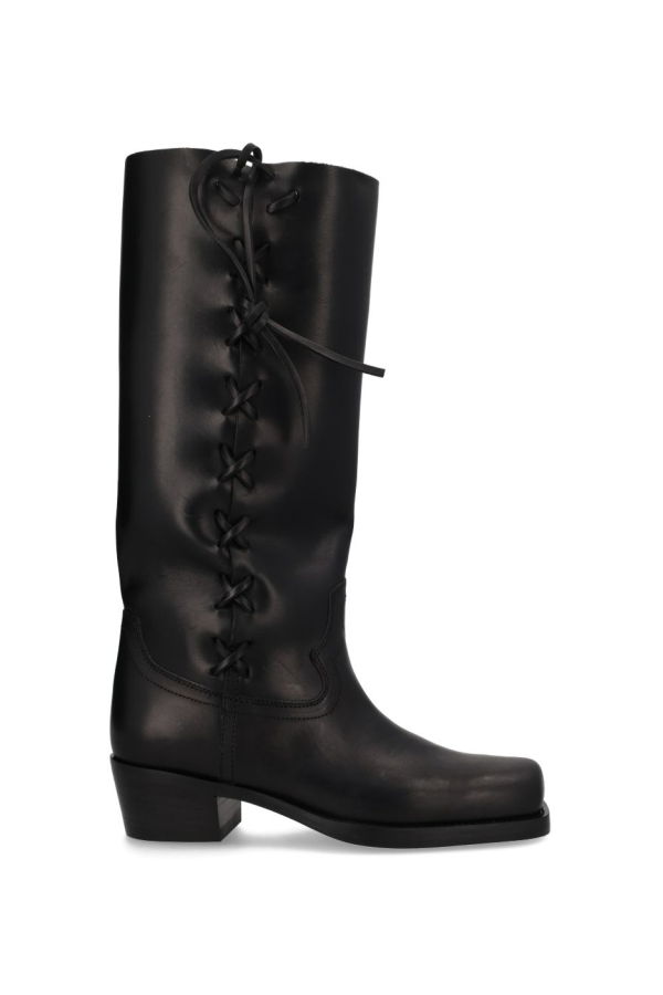Paris Texas Roxanne Leather Boots - Black