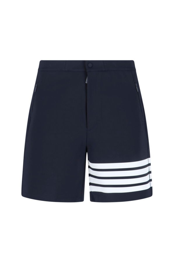 Thom Browne 4 Bar Shorts - Blue