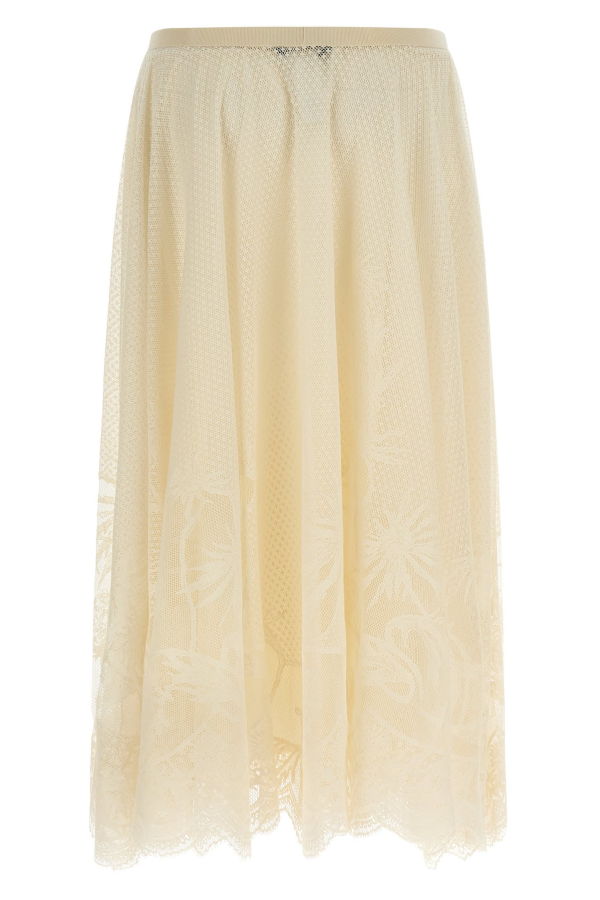 Fabiana Filippi Lace Skirt - Beige