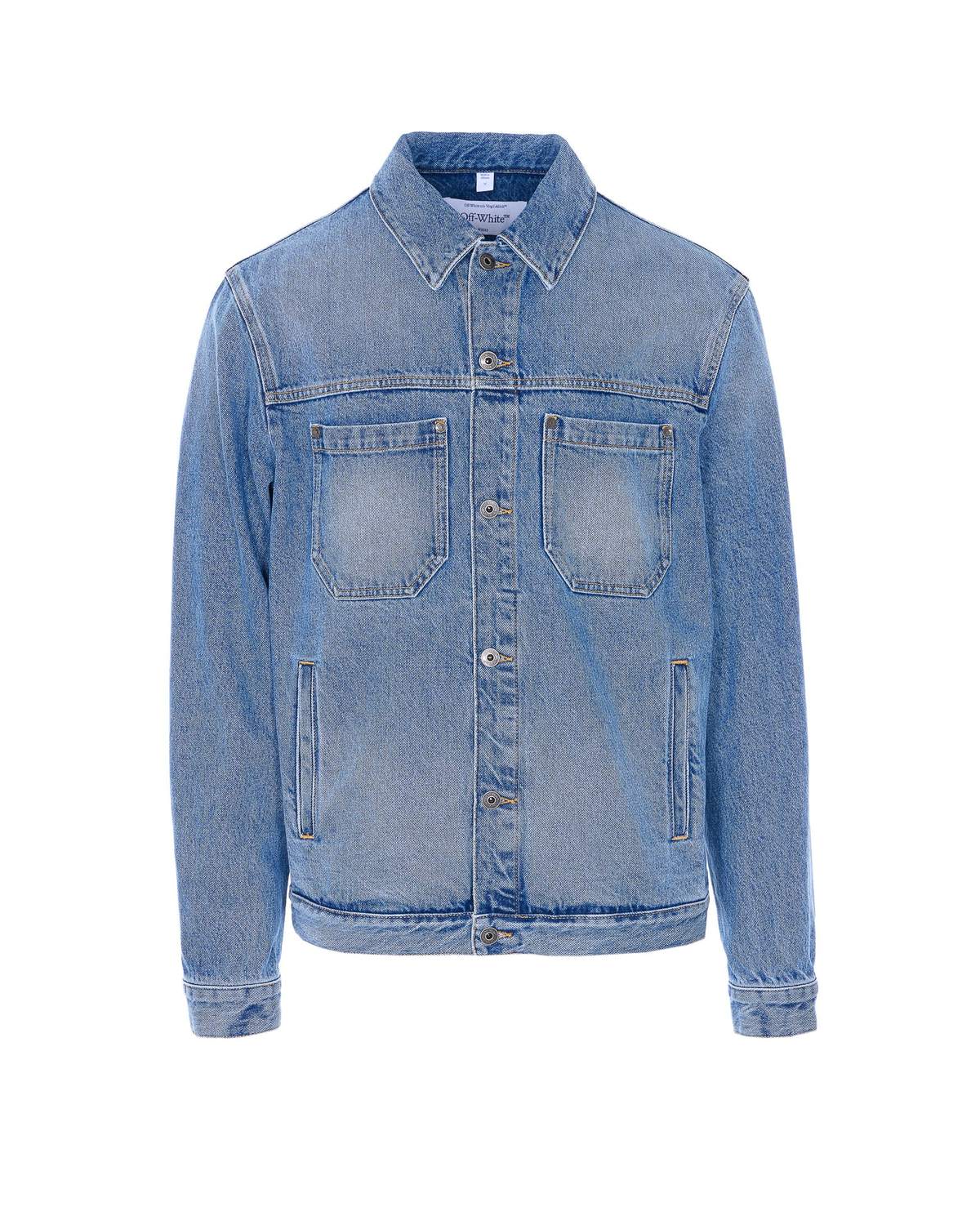 Off-White Half Arrow Skate Denim Jacket - Blue - Image 1 of 4