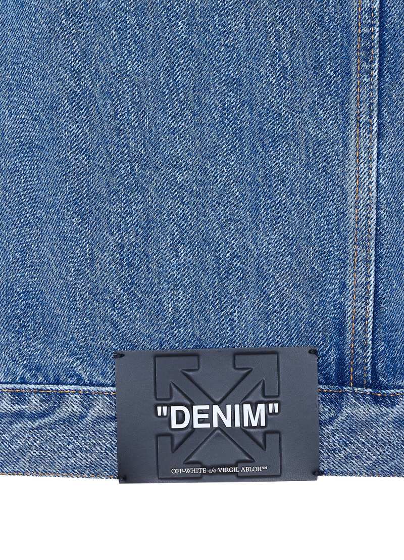 Off-White Half Arrow Skate Denim Jacket - Blue