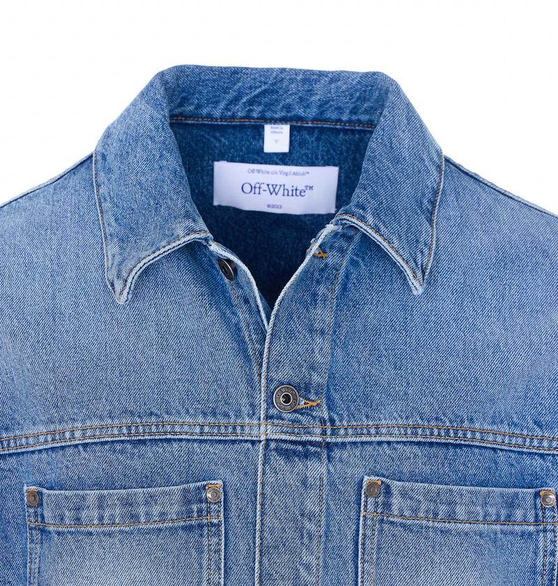 Off-White Half Arrow Skate Denim Jacket - Blue