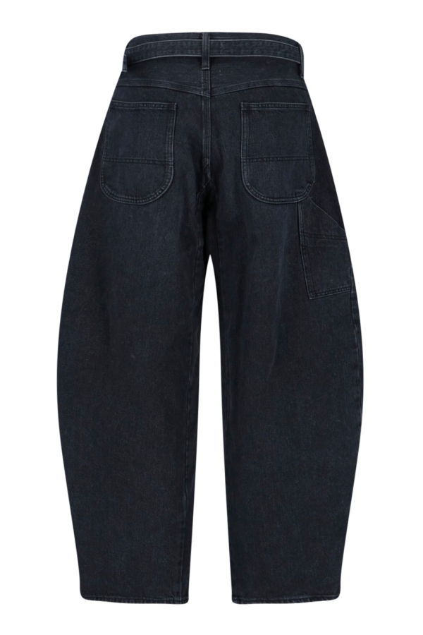 sacai Barrel Wide Jeans - Black
