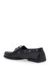 Jil Sander Ruffled Details Rounded Toe Loafers - Black - Thumbnail 3