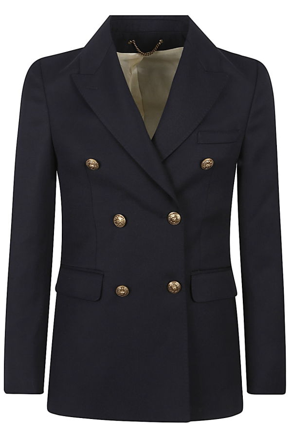 Golden Goose Wool Double-Breasted Blazer - Blue