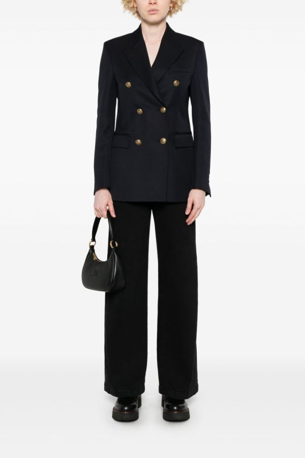 Golden Goose Wool Double-Breasted Blazer - Blue