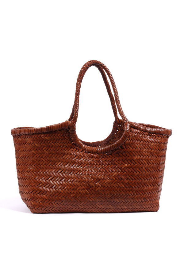 Dragon Diffusion Nantucket Basket Big Shoulder Bag - Camel