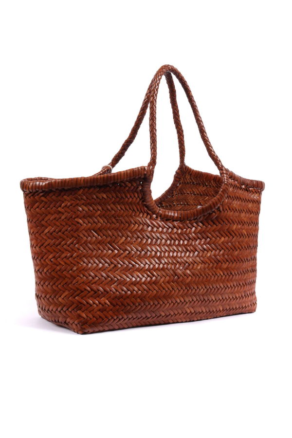 Dragon Diffusion Nantucket Basket Big Shoulder Bag - Camel