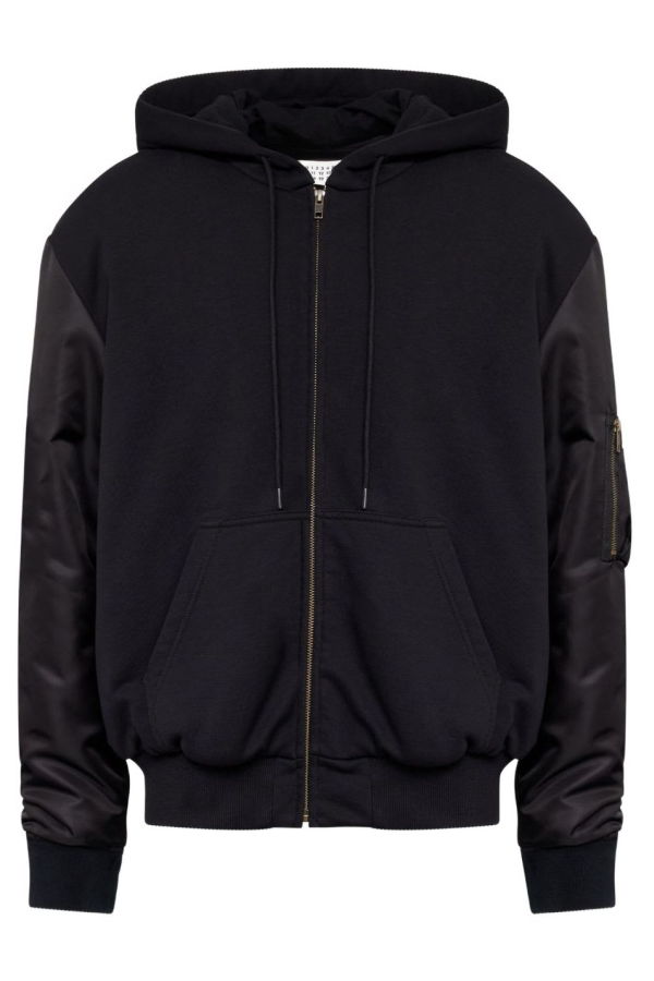 MM6 Maison Margiela Cotton Blend Blouson Jacket - Black