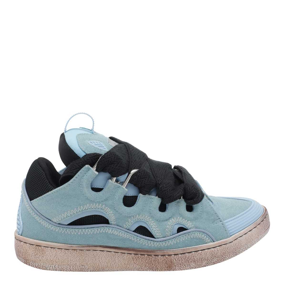 Lanvin Curb Sneakers - Blue - Image 1 of 4