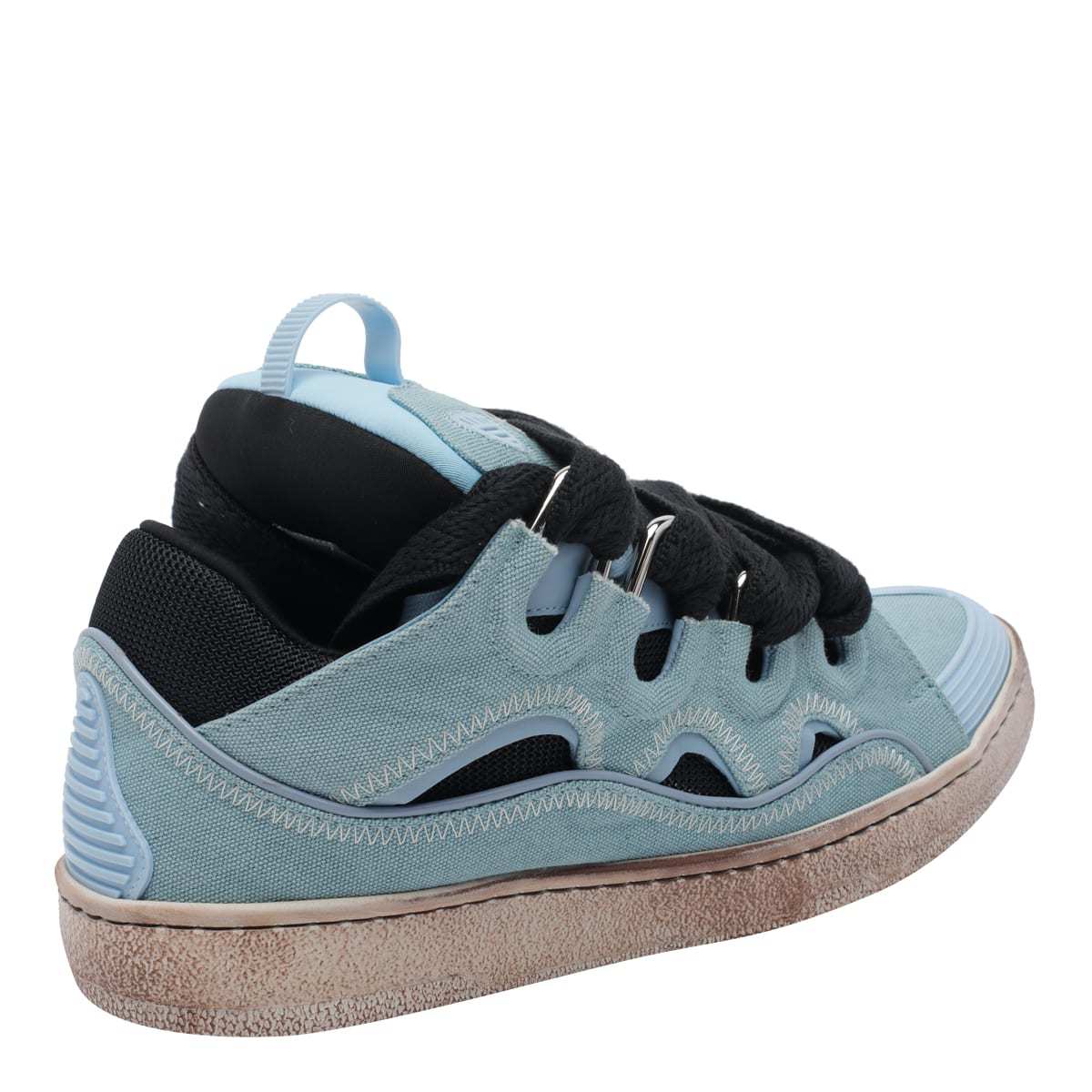Lanvin Curb Sneakers - Blue - Image 3 of 4