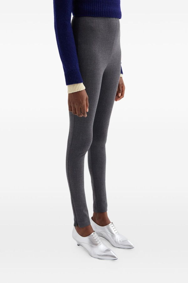 Jil Sander Wool Slim Trousers - Gray