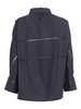 Fabiana Filippi Bistretch Wool 3/4 Sleeve Shirt, Tulle and Filo Diamante Blouse - Blue - Thumbnail 2