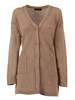 Fabiana Filippi Sequin Ribbon Crochet Oversize Cardigan - Brown - Thumbnail 1