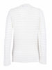 Fabiana Filippi Sequin Cotton Linen Boatneck Sweater, Organza Effect Stripe - White - Thumbnail 2