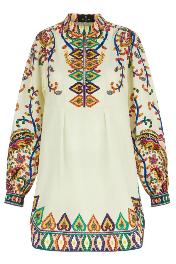 Etro Printed Poplin Dress - Multicolor