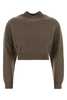 Jil Sander Mud Wool Blend Sweater - Espresso - Thumbnail 1