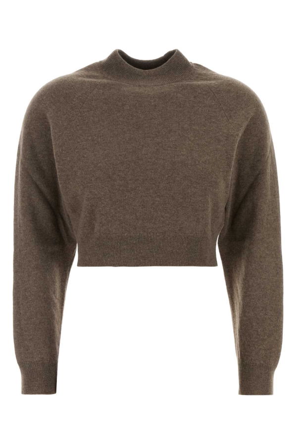 Jil Sander Mud Wool Blend Sweater - Espresso