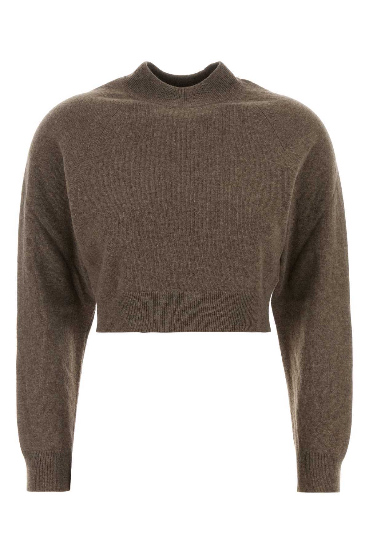 Jil Sander Mud Wool Blend Sweater - Espresso - Image 1 of 2