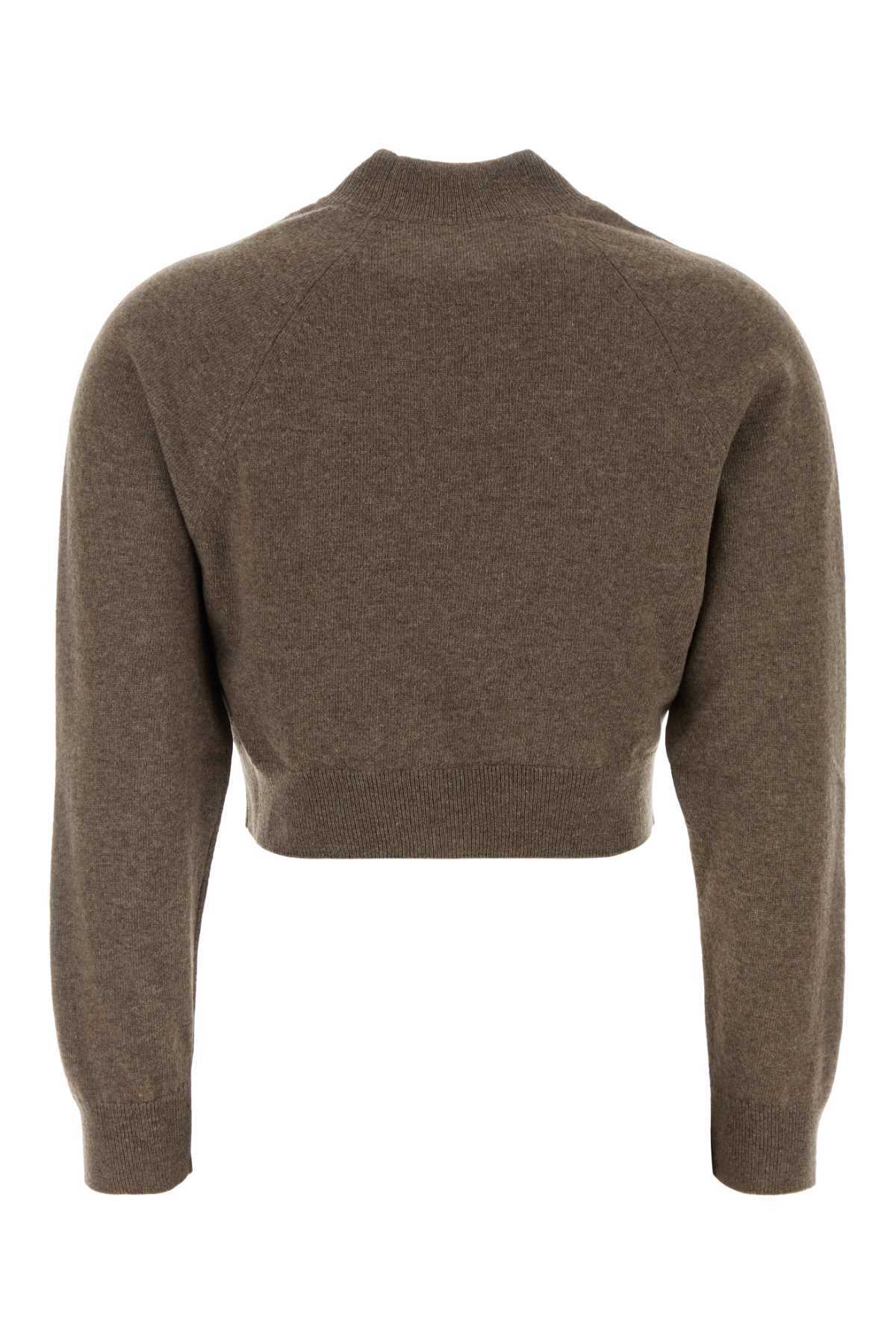 Jil Sander Mud Wool Blend Sweater - Espresso - Image 2 of 2