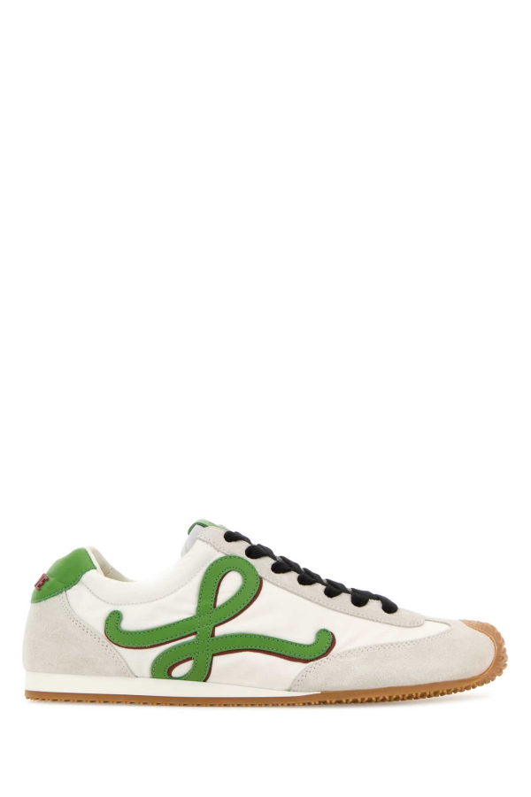 LOEWE Two-Tone Canvas and Suede Ballet Runner 2.0 Sneakers