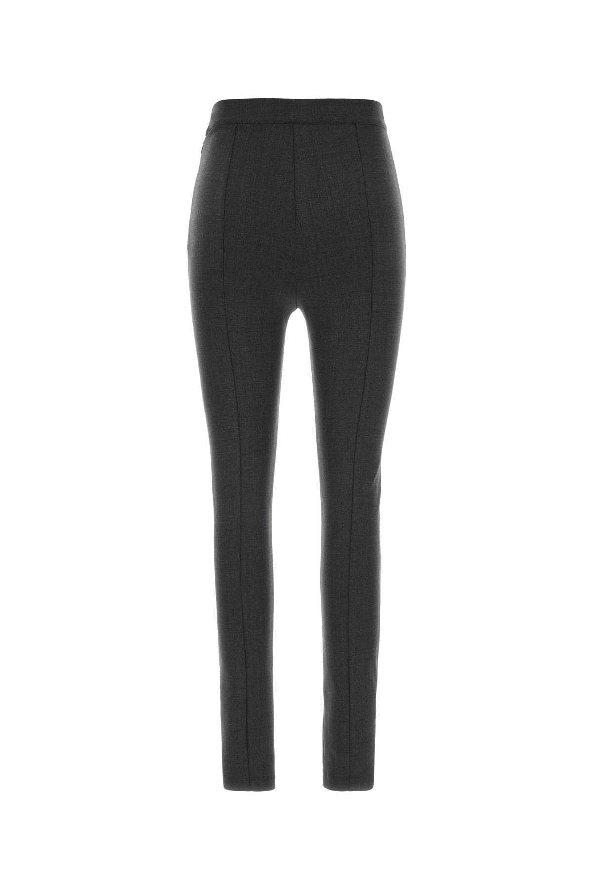 Jil Sander Graphite Stretch Virgin Wool Blend Pant - Black - Image 2 of 2
