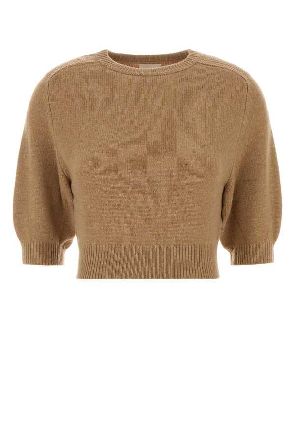 khaite Wool Blend Lorelai Sweater - Camel