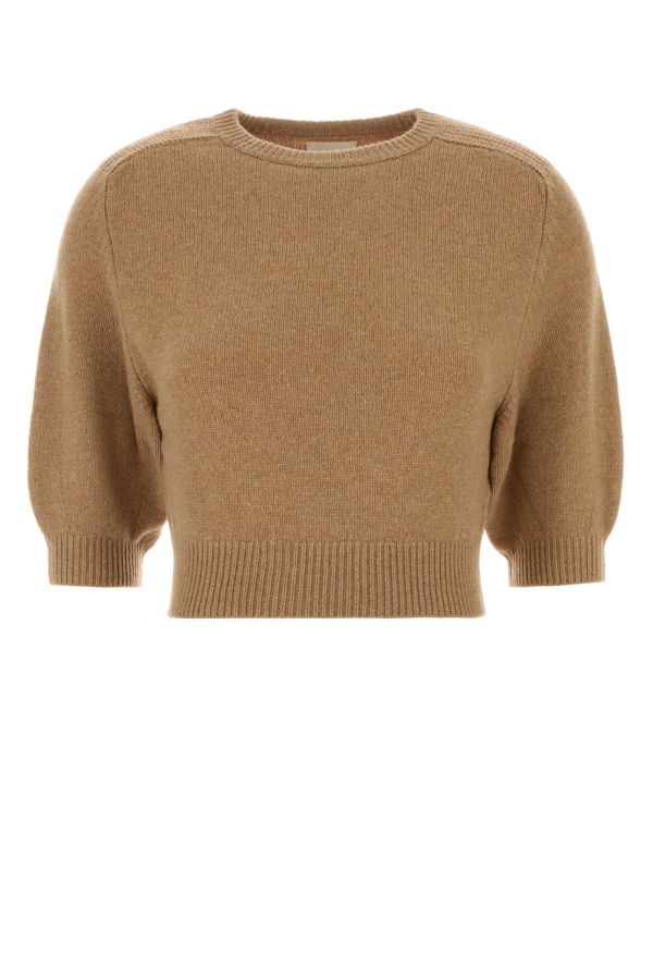 khaite Wool Blend Lorelai Sweater - Camel