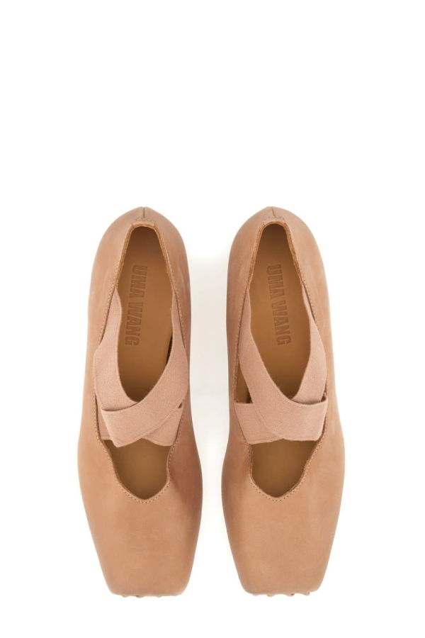 Uma Wang Leather Ballerina - Pink
