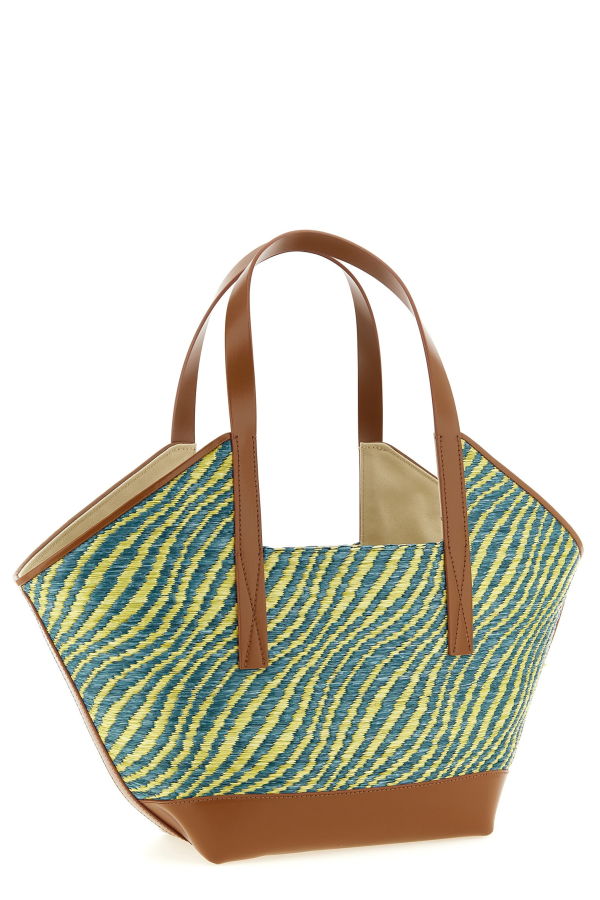Marni Waves Piccola Shopping Bag - Green