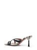 Paris Texas Lorena Leather Sandals - Python Black - Thumbnail 3