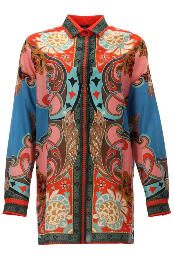 Etro Long Printed Shirt - Multicolour