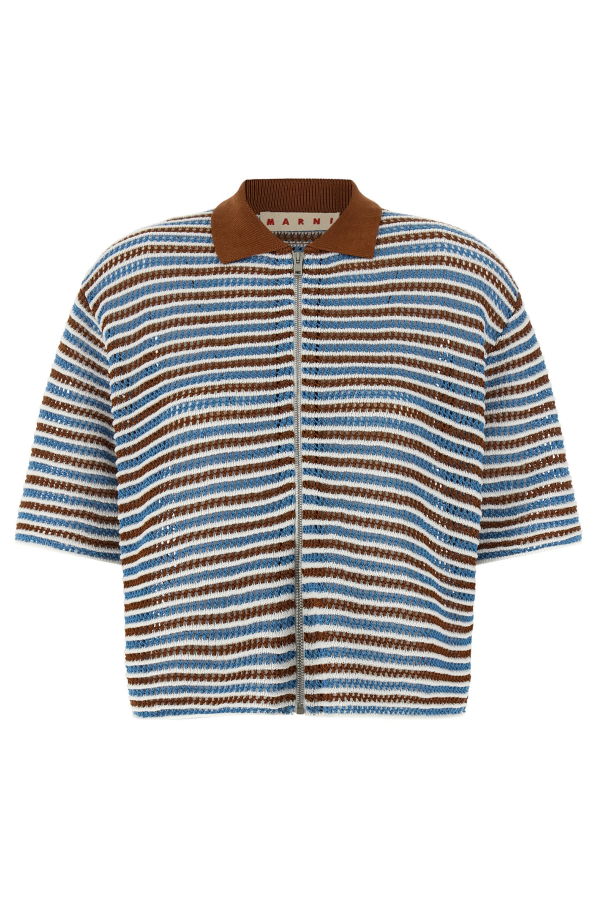 Marni Striped Crochet Cardigan - Multicolor
