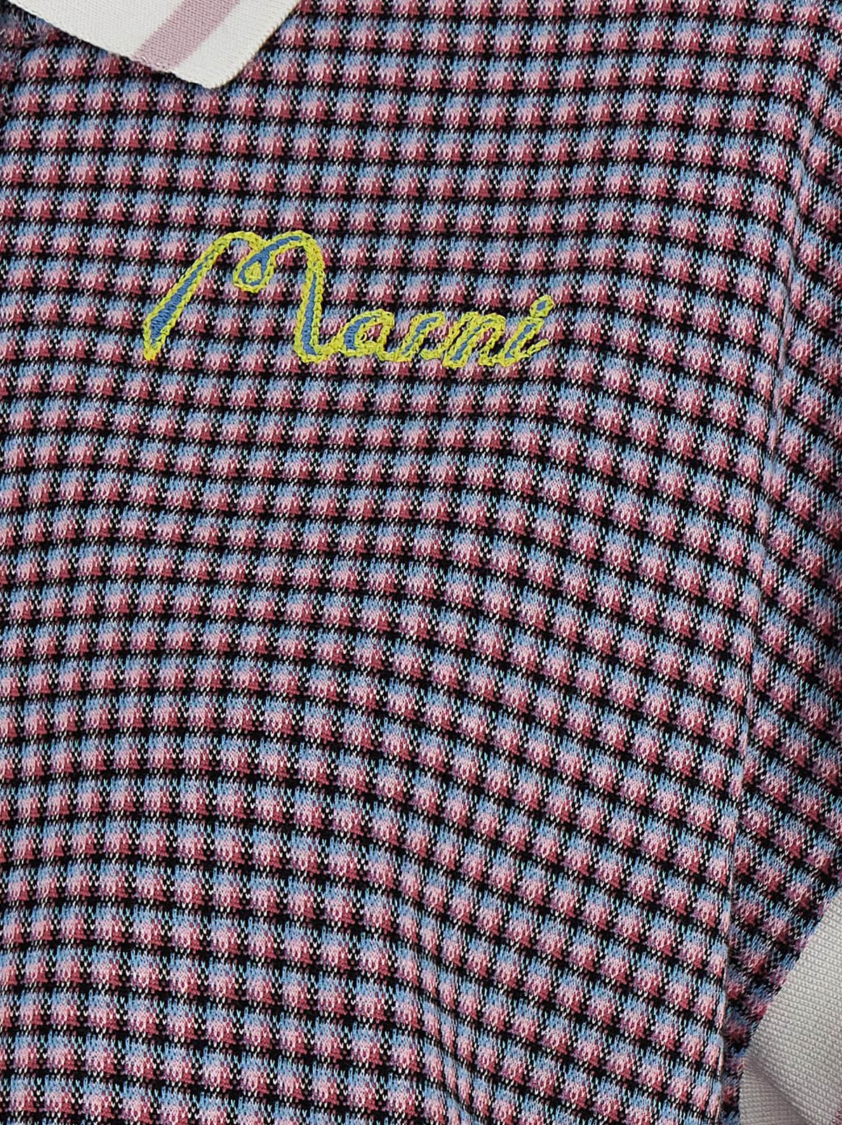 Marni Check Patterned Polo Shirt - Multicolor - Image 4 of 4