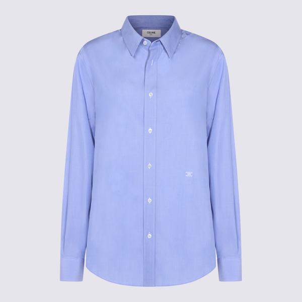 Celine Cotton Shirt - Bleu Stripe