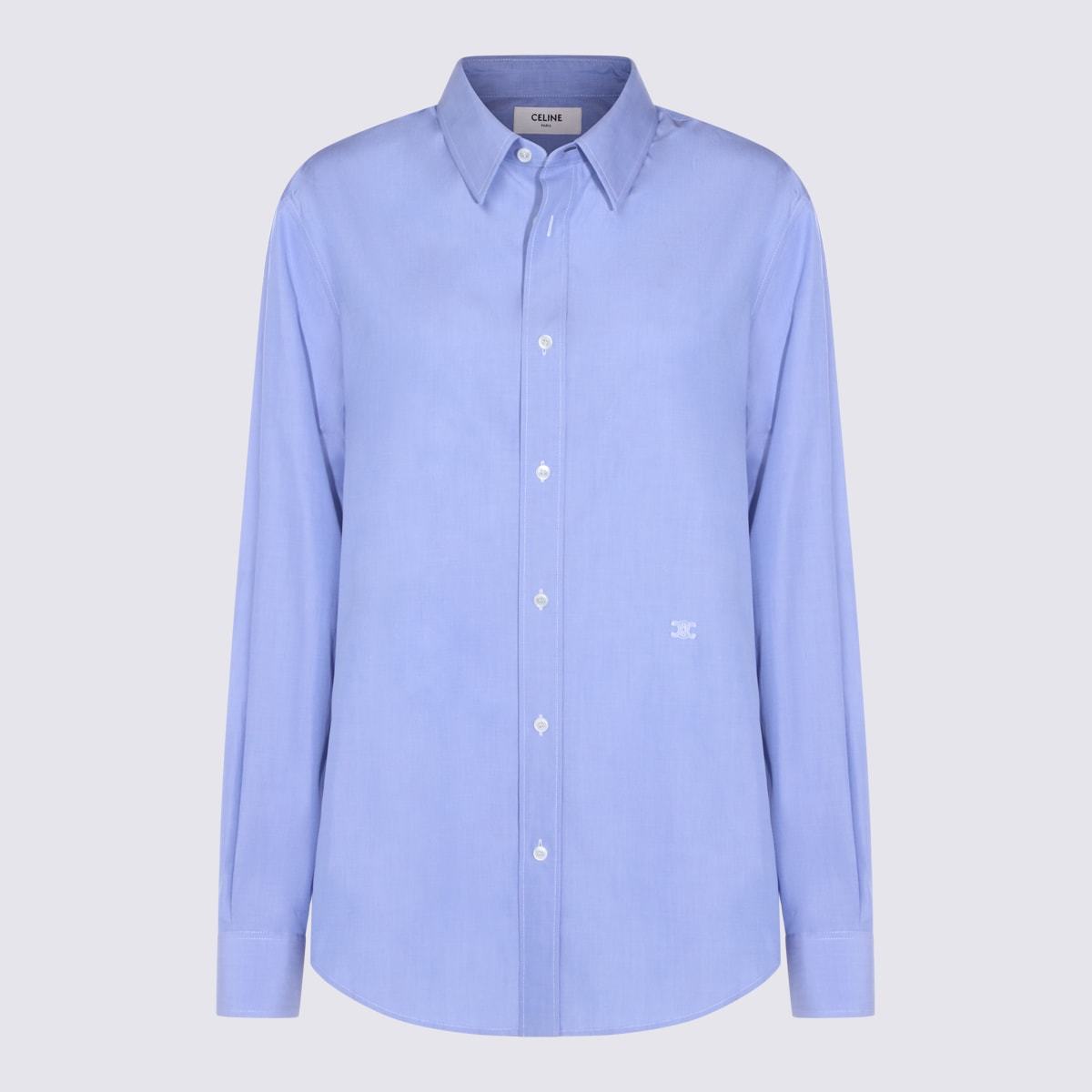 Celine Cotton Shirt - Bleu Stripe - Image 1 of 3