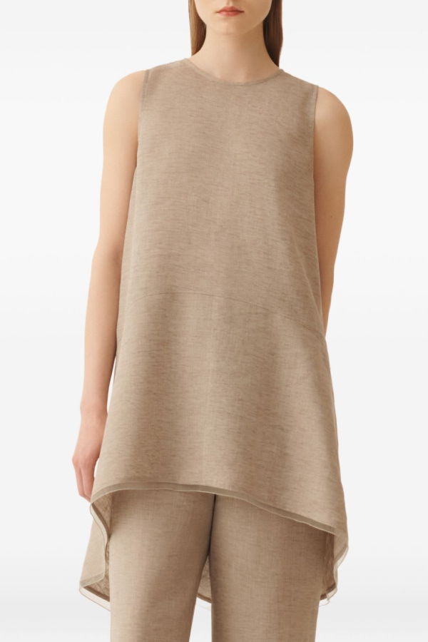 Fabiana Filippi Asymmetric Top - Dove Grey