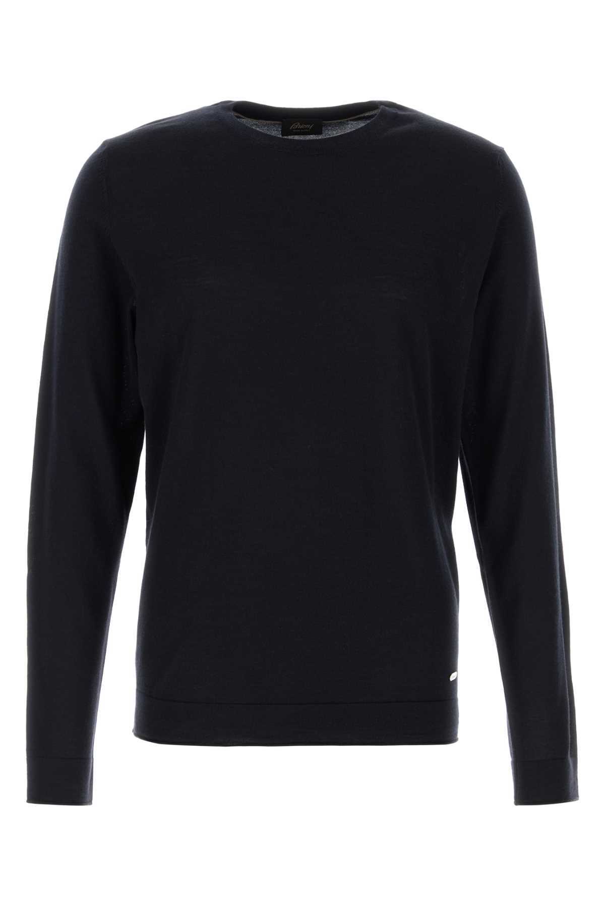 Brioni Midnight Blue Wool Sweater - Image 1 of 2