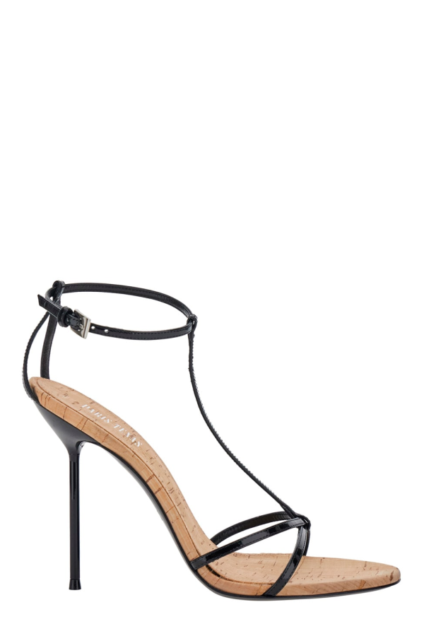 Paris Texas Lidia Sandals With T-Strap In Leather - Black
