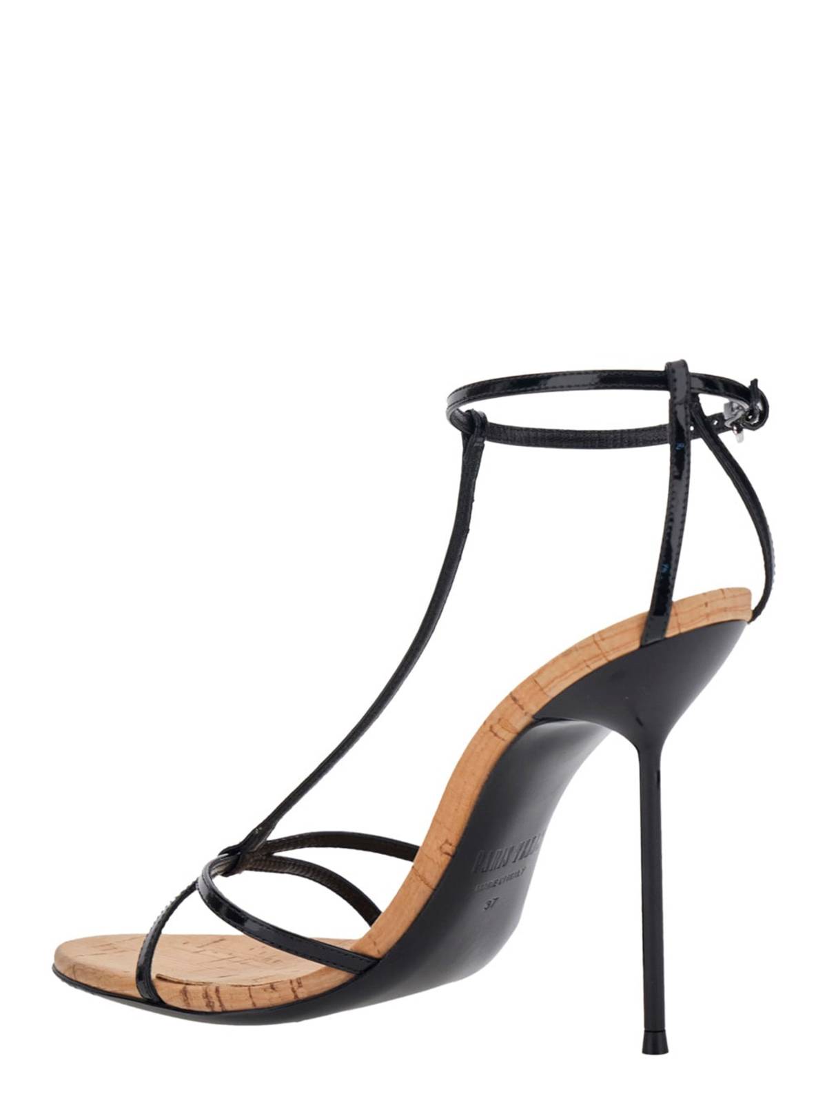 Paris Texas Lidia Sandals With T-Strap In Leather - Black - Image 3 of 4