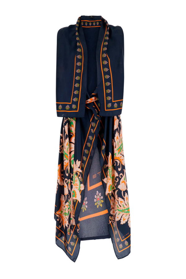 Etro Printed Silk Gilet - Multicolor