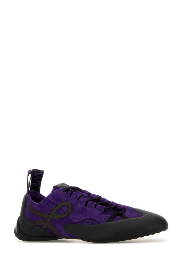 LOEWE Suede Grip Sneakers - Purple/Brown