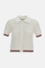 Thom Browne Short-Sleeve Cardigan - White - Thumbnail 3