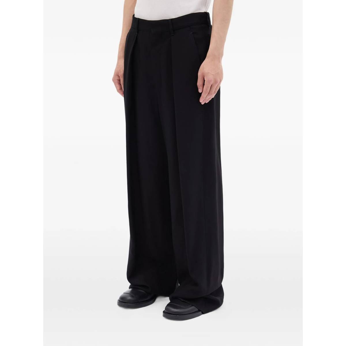 Ann Demeulemeester Pleated Pants - Black - Image 2 of 4