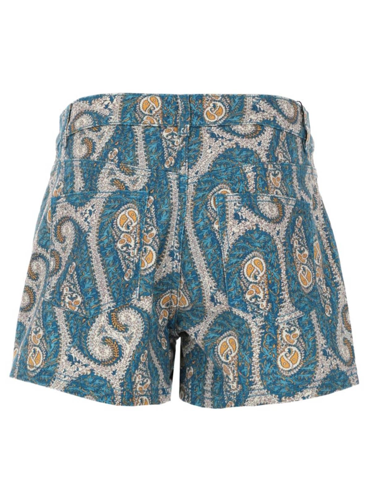 Etro Shorts Con Stampa Paisley - Blue - Image 3 of 3