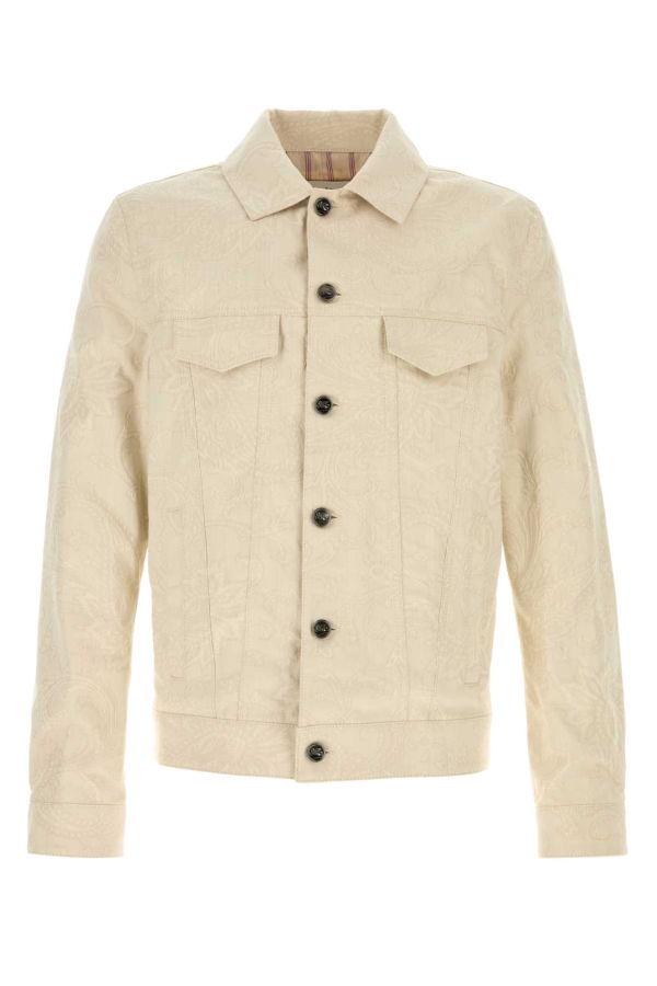 Etro Sand Stretch Denim Jacket