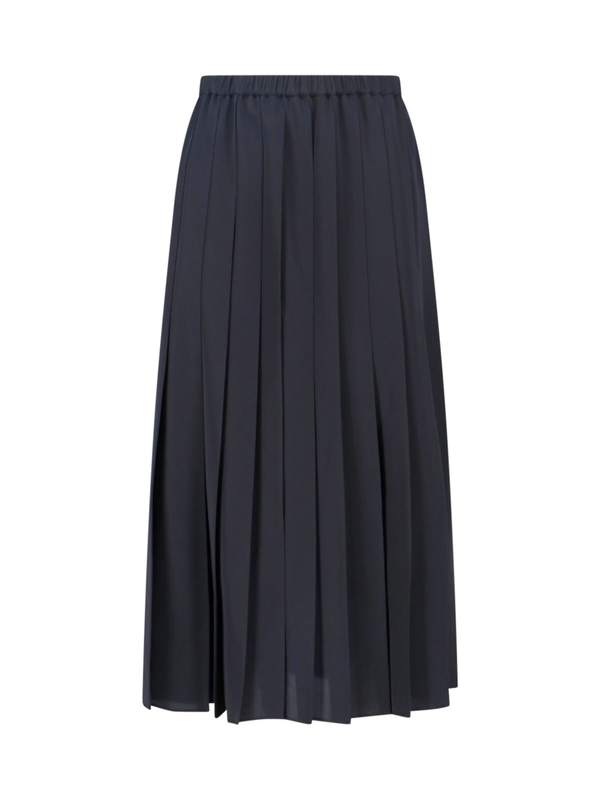 JUNYA WATANABE Pleated Maxi Skirt - Black