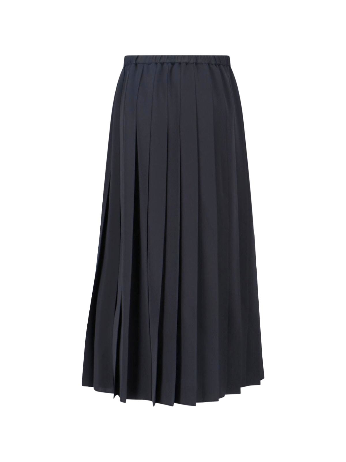 JUNYA WATANABE Pleated Maxi Skirt - Black - Image 2 of 5