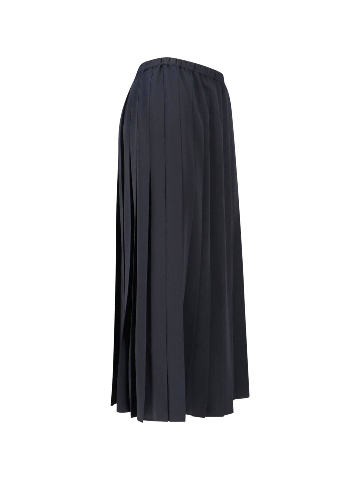 JUNYA WATANABE Pleated Maxi Skirt - Black - Image 3 of 5