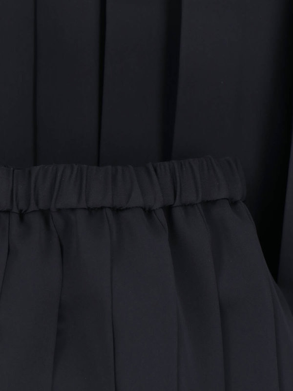JUNYA WATANABE Pleated Maxi Skirt - Black